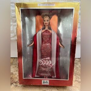 Barbie 2000 Collector Edition Doll in Red Gown in original box